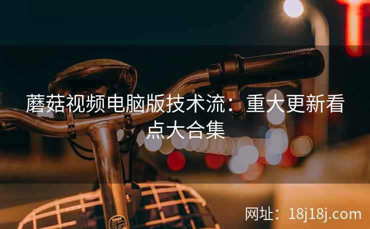 蘑菇视频电脑版技术流：重大更新看点大合集