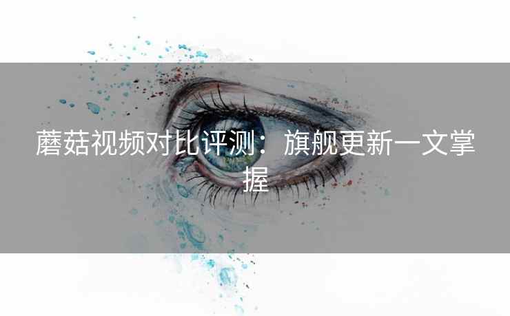 蘑菇视频对比评测：旗舰更新一文掌握